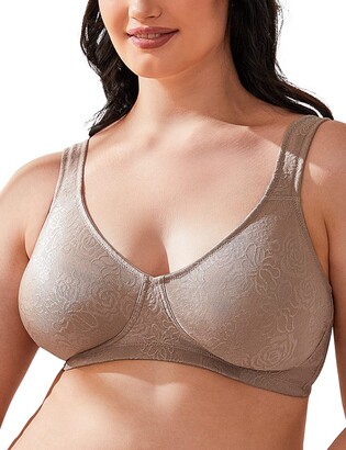 WingsLove Women's Comfort Minimizer Bra Wirefree Non Padded Seamless Full  Coverage Bra Plus Size (Toffee - ShopStyle
