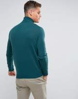 Thumbnail for your product : Benetton 100% Merino Roll Neck Jumper In Green