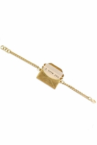 Thumbnail for your product : Litter SF Love Letters Bracelet in Antique Gold