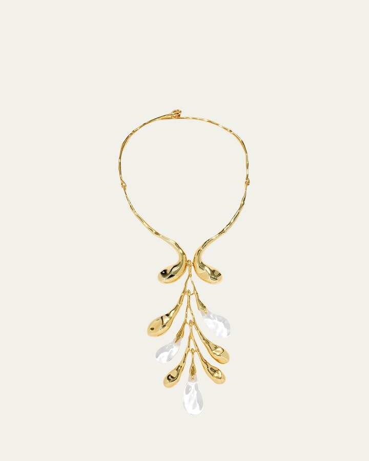 Liquid Lucite Sapling Collar Necklace