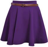 Thumbnail for your product : Cima Mode Women's Skater Skirt Flared Mini Frankie Belted Short Dress