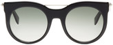 Thumbnail for your product : Alexander McQueen Black Round Gradient Sunglasses