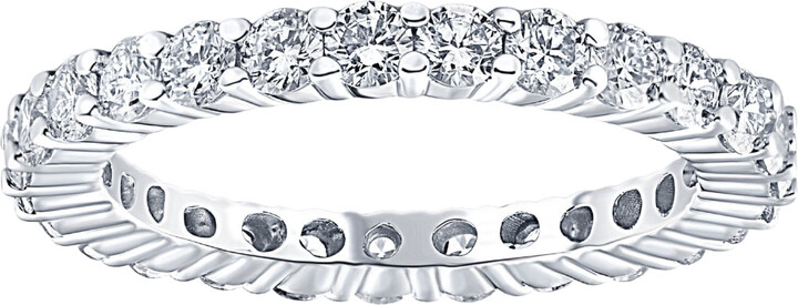 Pompeii3 Round Brilliant Cut 1.00 ctw Diamond Platinum Eternity Band