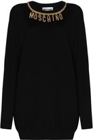 Thumbnail for your product : Moschino Chain-Trim Wool Knitted Dress