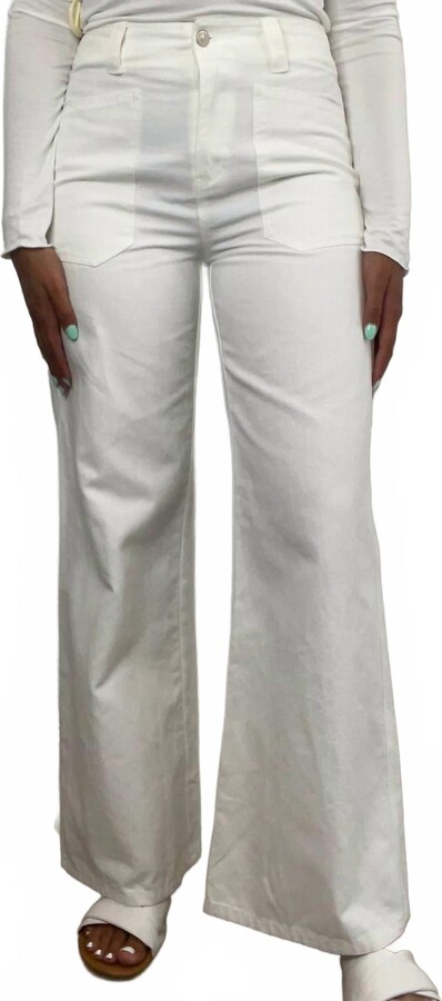 Papermoon Coastal Calm Pants In White