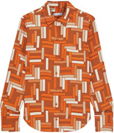 Thumbnail for your product : Equipment Fanette Printed Crepe Shirt