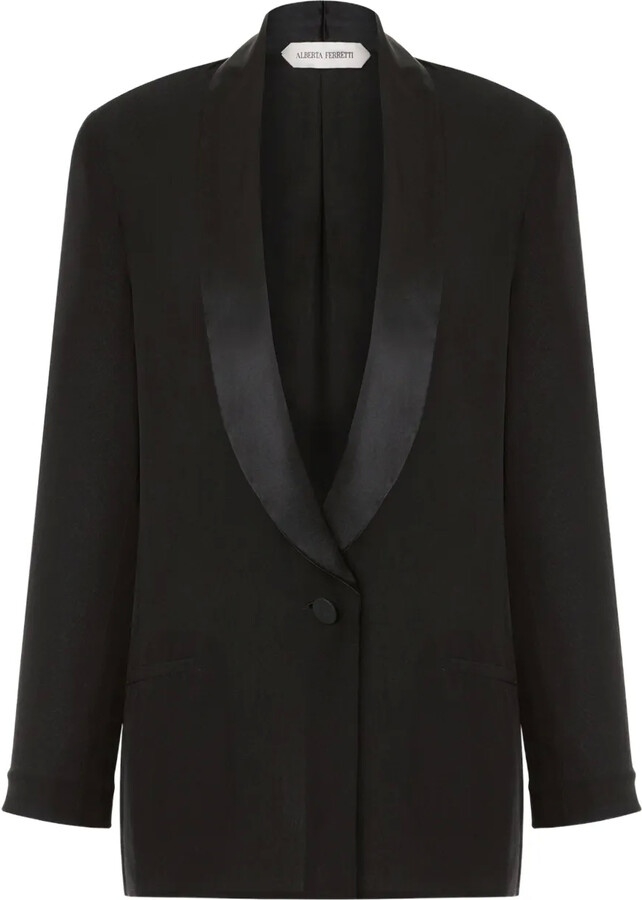 Alberta Ferretti Single-Breasted Blazer