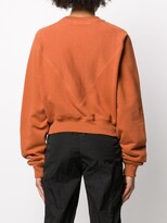 Thumbnail for your product : Reebok x Victoria Beckham Logo Cropped Sweatshirt