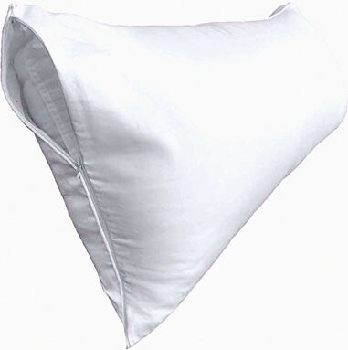 MODAIO UltraSoft Cotton Body Pillow Cover - Premium White Pillowcase with Double Zipper Fitted for Easy Care - Breathable 600 Thread Count 1 Pack