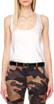 Thumbnail for your product : Michael Kors Relaxed Satin Tank, White