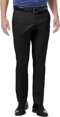 Haggar Men's Premium No Iron Khaki Straight Fit & Slim Fit Flat Front Casual Pant