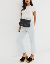 Thumbnail for your product : ASOS Design DESIGN square quilt chain cross body bag