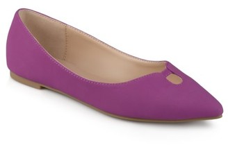 Brinley Co. Womens Pointed Toe Classic Flats