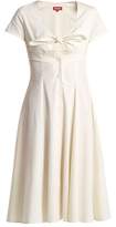 Thumbnail for your product : STAUD Alice Knotted Front Cotton Poplin Dress - Womens - Ivory
