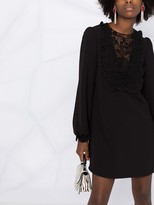 Thumbnail for your product : P.A.R.O.S.H. Embroidered Crew Neck Dress