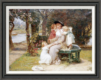 Global Gallery 'Me Too?' by Frederick Morgan Framed Painting Print