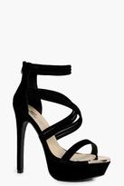 Thumbnail for your product : boohoo Anna Multi Strap Platform Heel