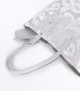 Thumbnail for your product : New Look Silver Metallic Leaf Print Beach Bag