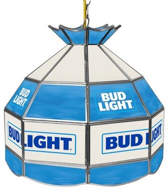 Trademark Global Budweiser 1-Light Pool Table Dome Pendant Trademark Global