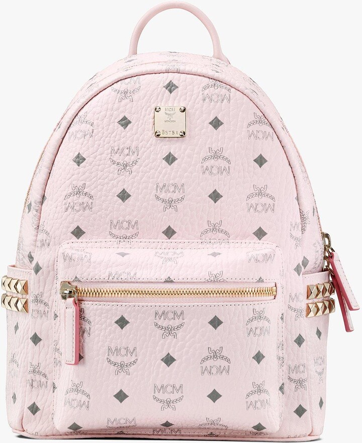 mcm pink backpack medium