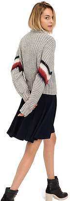 Tommy Hilfiger Cropped Mohair Stripe Sweater