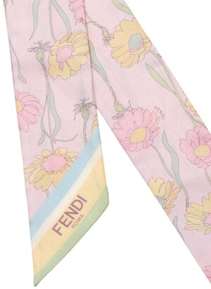 Fendi Wrappy floral print scarf