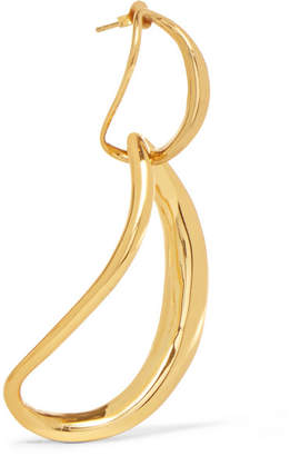 Dinosaur Designs Louise Olsen Large Liquid Chain Gold-plated Earrings