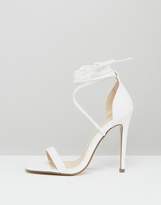 Thumbnail for your product : Missguided Lace Up Barely There Heeled Sandals