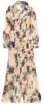 Haute Hippie Printed Silk Crepe De Chine Maxi Shirt Dress