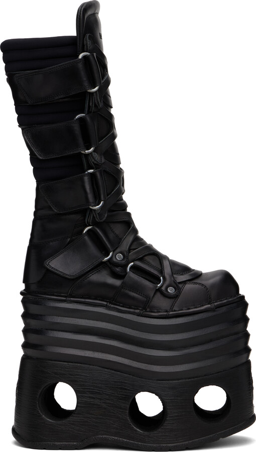 platform boots vetements spiked boots