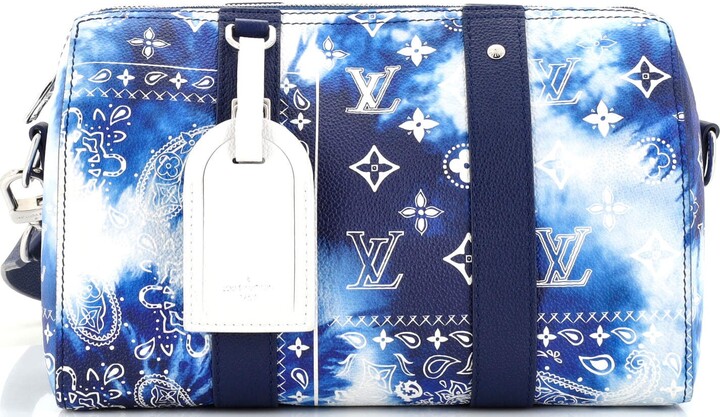 Louis Vuitton Limited Edition Blue Watercolor Monogram Coated