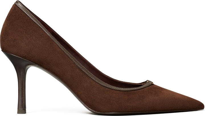 Tory Burch Double T Buckle Pointed Toe Pump
