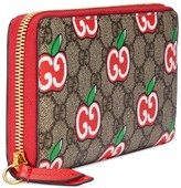 Thumbnail for your product : Gucci Zip around wallet with GG apple print