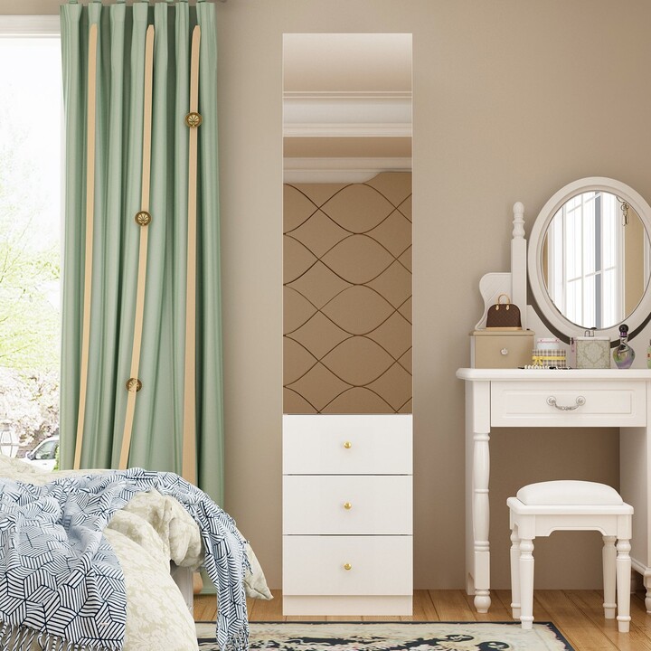 FAMAPY Mirrored Dresser Organizer Clothing Storage Storage Tower ShopStyle
