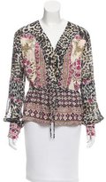 Thumbnail for your product : Marchesa Voyage Silk Printed Blouse