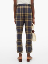 Thumbnail for your product : Ace&Jig Tommy Checked Cuffed Cotton Track Pants - Navy Multi