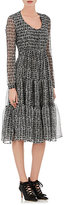 Thumbnail for your product : Derek Lam Women's Crocodile-Print Silk Georgette Tiered Dress