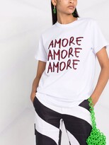 Thumbnail for your product : alessandro enriquez slogan-print T-shirt