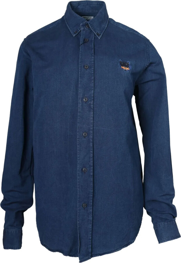 Kenzo Pre-Owned Logo-Detail Button-Front Shirt
