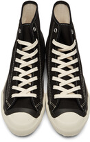 Thumbnail for your product : Y's Black & White High Cut Lace-Up Sneakers