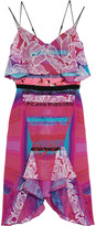 Thumbnail for your product : Peter Pilotto Cascade cutout printed stretch-crepe dress