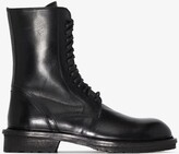 Thumbnail for your product : Ann Demeulemeester Leather Combat Boots