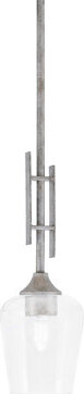 Toltec Lighting Uptowne Stem Hung Mini Pendant Shown In Aged Silver Finish With 5\