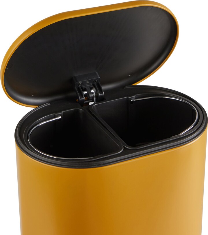 Dunelm Ochre Recycling Bin Yellow ShopStyle Bath Accessories
