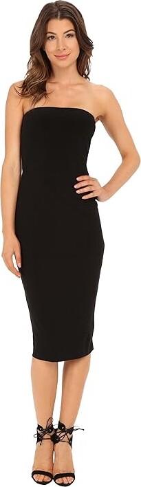 Norma Kamali Strapless Dress Women's Dress Black : SM, Jersey/Polyester/Spandex