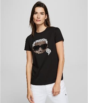 Karl Lagerfeld Paris Pixel Design T Shirt
