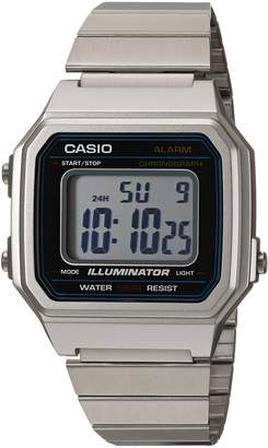 Casio Men's 'Classic' Quartz Metal and Stainless Steel Casual Watch, Color:Silver-Toned (Model: B650WD-1ACF)