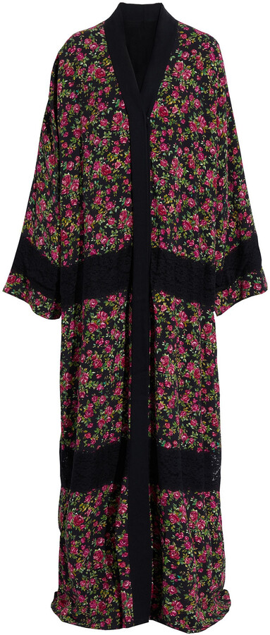 flowery kimono jacket