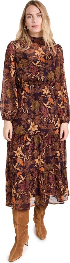 Lost + Wander Wild Bergamot Long Sleeve Maxi Dress
