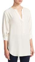 Thumbnail for your product : Theory Three-Quarter Sleeve Silk Tunic